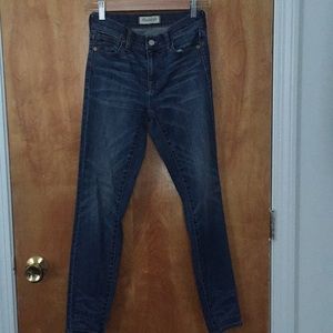 Madewell high rise blue jeans